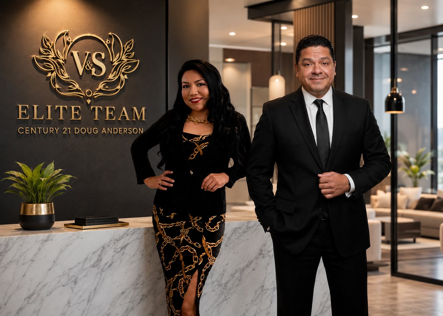 Linda Vargas and Israel Sanchez of V & S Elite Team at Century 21 Doug Anderson